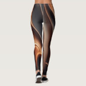 Sleek Molten Copper Print Leggings (Rückseite)