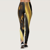 Sleek Molten Gold Print Leggings (Rückseite)