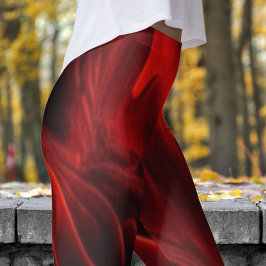Sleek Molten Lava Print Leggings