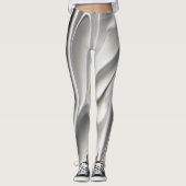 Sleek Molten Steel Print Leggings (Vorderseite)