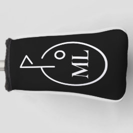 Sleek Monogram Golf Putter Cover Golf Headcover