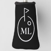 Sleek Monogram Golf Putter Cover Golf Headcover (Rotieren 90)