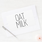 Sleek Oat Milk Rechteckiger Aufkleber (Umschlag)
