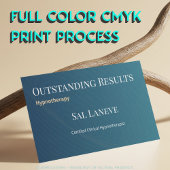 Sleek Outstanding Results Hypnotherapie QR-Code UR Visitenkarte