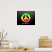 Sleek Peace Sign Poster (Küche)
