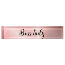 Sleek Pink Striped Boss Lady