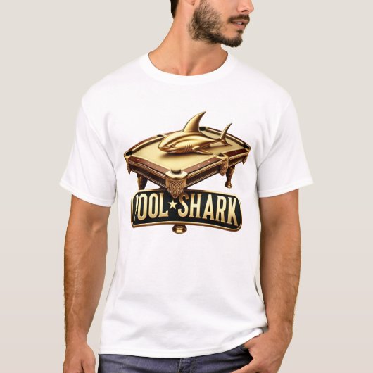 Sleek Pool Shark: Ein meisterhaftes Spiel T-Shirt (Vorderseite)