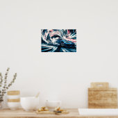 Sleek Racing Sports Car Drifting #4 Poster (Küche)