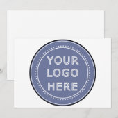 Sleek, raffiniert & Personalisiert Einladung (Vorne/Hinten)