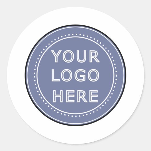 Sleek, raffiniert & Personalisiert Runder Aufkleber (Vorderseite)