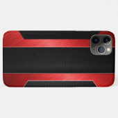 Sleek Red Metal Case-Mate iPhone Hülle (Rückseite (Horizontal))