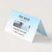 Sleek Residential Pressure Washing Before After Visitenkarten (Vorderseite)