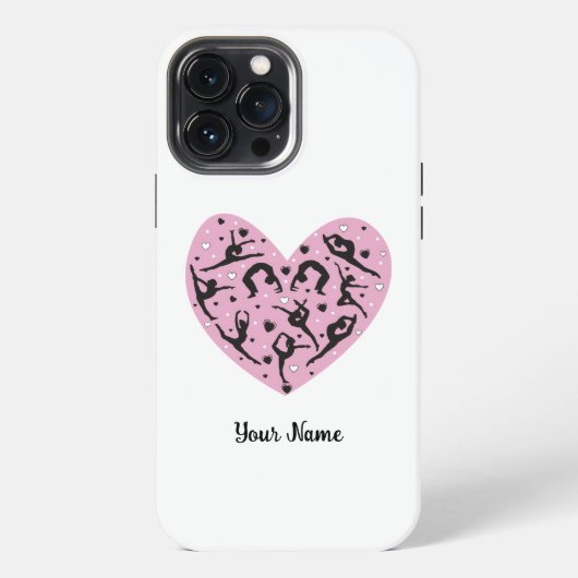Sleek Rhythmic Gymnastics Personalized Phone Case iPhone Hülle (Rückseite)