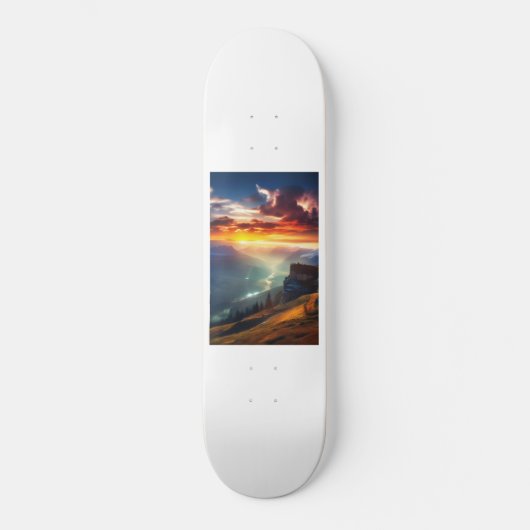 Sleek Ride Whiteboard Skateboard (Vorderseite)