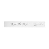 Sleek Romance | Schwarz Save the Date weiß | Wr (Person)