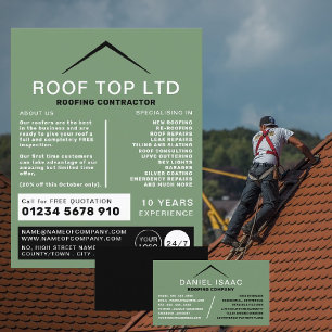 Sleek Roof, Roofer, Dachauftragnehmerin Flyer