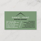 Sleek Roof, Roofer, Dachdecker Visitenkarte (Vorderseite)