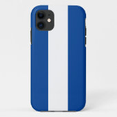 Sleek Royal Blue White Nautical Segelstreifen Case-Mate iPhone Hülle (Rückseite)