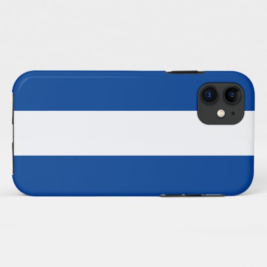 Sleek Royal Blue White Nautical Segelstreifen Case-Mate iPhone Hülle (Rückseite (Horizontal))