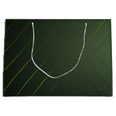 Sleek Sage Green und Gold Große Geschenktüte (Vorderseite)