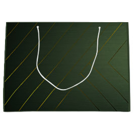 Sleek Sage Green und Gold Große Geschenktüte