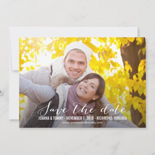 SLEEK Save the Date Cards (Vorderseite)
