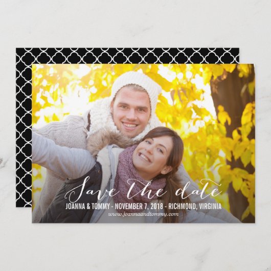 SLEEK Save the Date Cards (Vorne/Hinten)