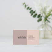 Sleek Schlicht Elegante Farben Beruflich Moderne Visitenkarte (Stehend Vorderseite)