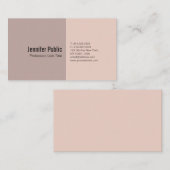 Sleek Schlicht Elegante Farben Beruflich Moderne Visitenkarte (Vorne/Hinten)