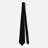 Sleek Schwarz-weiß V Pattern Neck Tie Krawatte (Vorderseite)