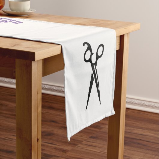 ✂️ Sleek Scissy Table Runner 🍽️ Kurzer Tischläufer (Beispiel)