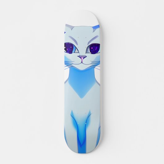 Sleek Siamese Cat Skateboard (Vorne)