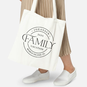 Sleek Siegel Family Wiedersehen oder Vacation Tote Tragetasche