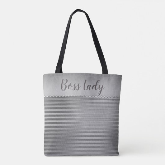 Sleek Silver Boss Lady Tasche (Rückseite)