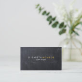 Sleek Simple Modern Chalkboard Visitenkarte (Stehend Vorderseite)