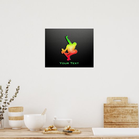 Sleek Skateboarding Poster (Küche)