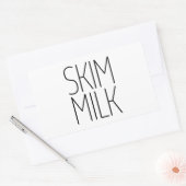 Sleek Skim Milk Rechteckiger Aufkleber (Umschlag)