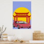 "Sleek Sports Car Elegante | 24x36 Poster | (Küche)