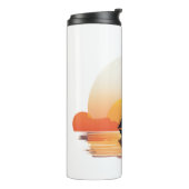 Sleek Stainless Steel Thermal Tumbler Thermosbecher (Nach links gedreht)
