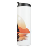 Sleek Stainless Steel Thermal Tumbler Thermosbecher (Nach rechts gedreht)