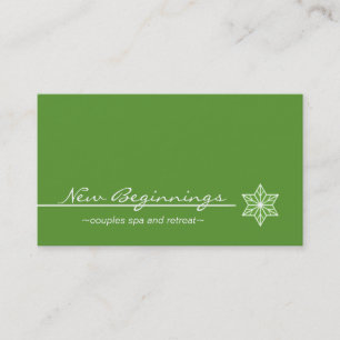 Sleek Starlight Business Card, Kelly Green Visitenkarte