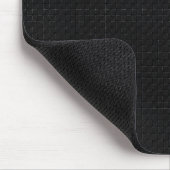 Sleek Stealth Schwarz Carbon Micro Tech Textur Mousepad (Ecke)