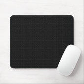 Sleek Stealth Schwarz Carbon Micro Tech Textur Mousepad (Mit Mouse)