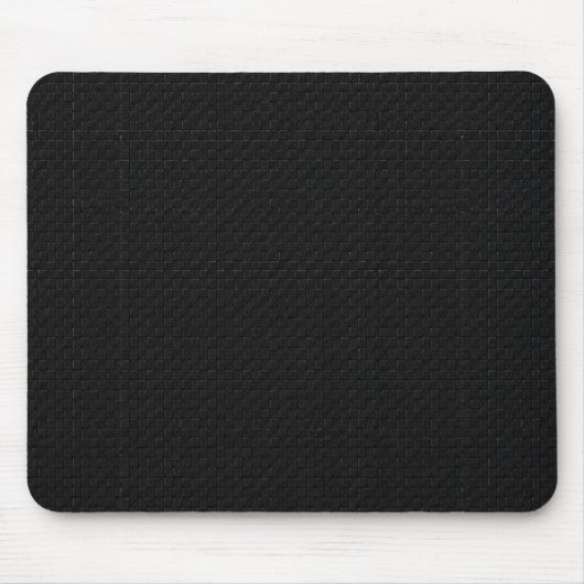 Sleek Stealth Schwarz Carbon Micro Tech Textur Mousepad (Vorne)