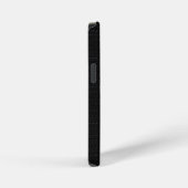 Sleek Stealth Schwarz Carbon-Mikro-Tech-Textur iPhone Hülle (Rechte Seite)