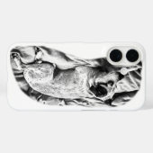 Sleek Terrier Study, Winter Chic Case-Mate iPhone Hülle (Rückseite (Horizontal))