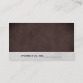 Sleek Texture Salon Shears Visitenkarte (Rückseite)