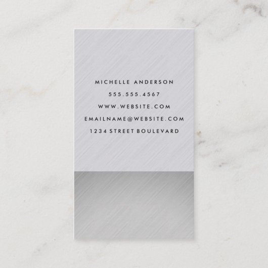 Sleek und modern visitenkarte (Rückseite)