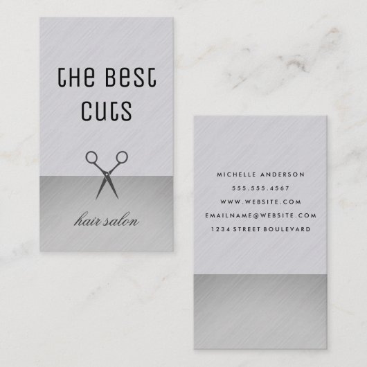 Sleek und modern visitenkarte (Vorne/Hinten)