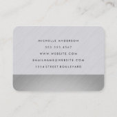 Sleek und modern visitenkarte (Rückseite)